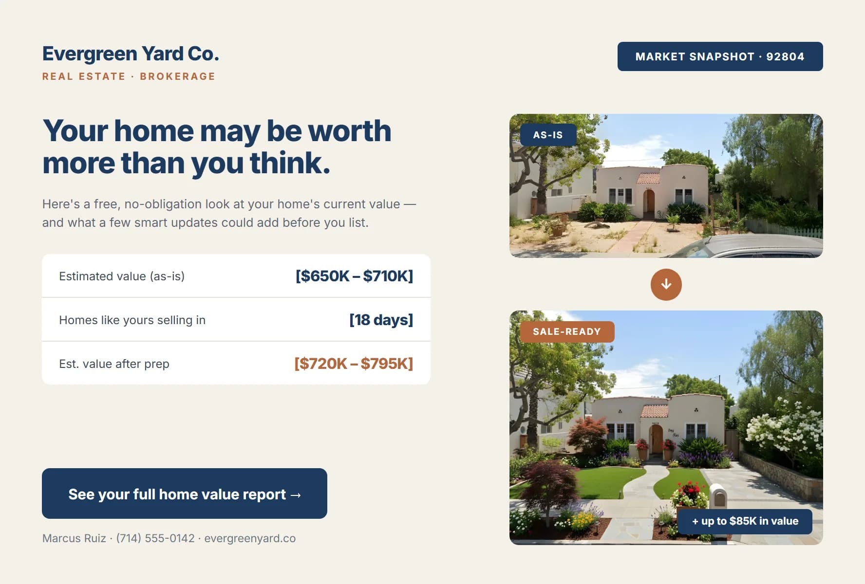 Real Estate V2 postcard front
